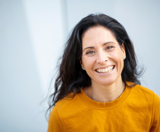 Smiling middle-aged woman